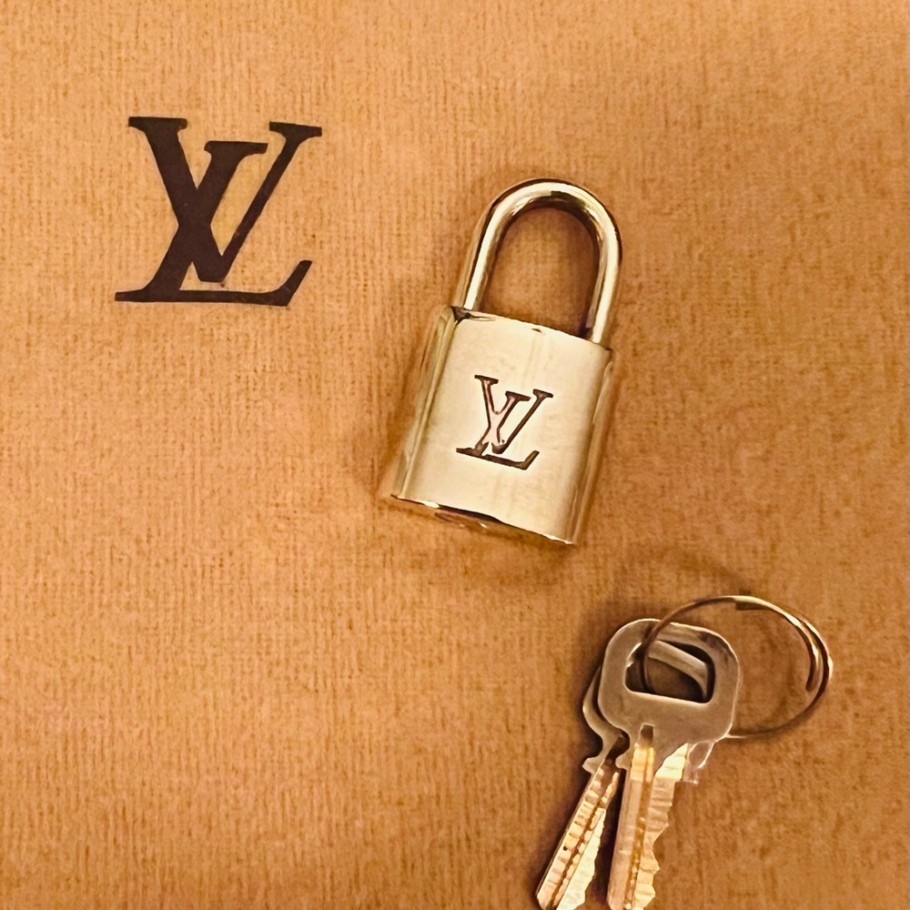 Louis Vuitton Gold Padlock with Keys